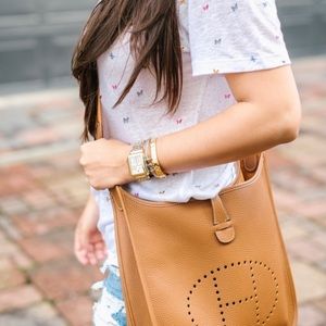 HERMES Evelyne III PM brown color